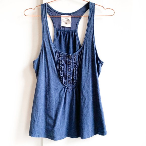 H&M Tops - h&m racerback blue tank top size small